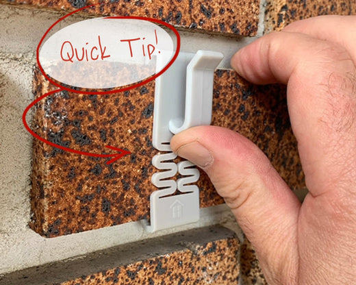 Quick tip for installing DécoBrick™ hangers